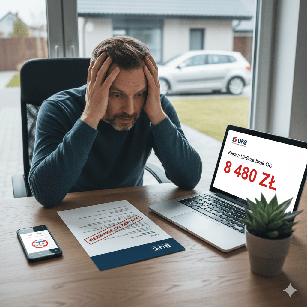 Kara z UFG za brak OC 2025: Jak uniknąć 8480 zł długu?
